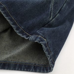 Elastic Waist Decorative Zip Bermuda Shorts